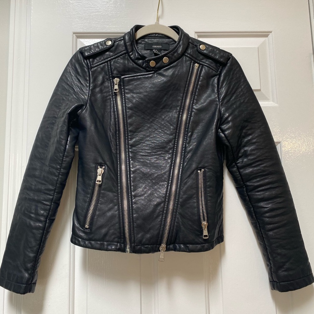 Forever 21 Moto Leather Jacket small